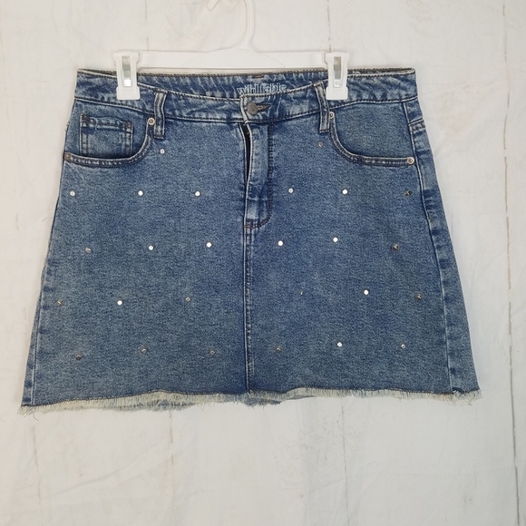 Wild Fable studded Jean denim skirt - Picture 5 of 8